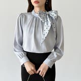 一枚で華やぐ、好印象ブラウス リボンブラウス スカーフ | COCOMOMO | 詳細画像2 