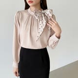 一枚で華やぐ、好印象ブラウス リボンブラウス スカーフ | COCOMOMO | 詳細画像20 