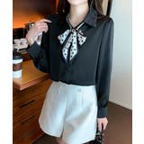 ボウタイブラウス リボンブラウス シャツ | COCOMOMO | 詳細画像9 