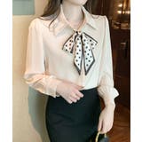 ボウタイブラウス リボンブラウス シャツ | COCOMOMO | 詳細画像15 