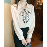 ボウタイブラウス リボンブラウス シャツ | COCOMOMO | 詳細画像20 