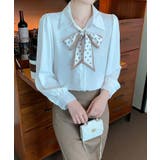 ボウタイブラウス リボンブラウス シャツ | COCOMOMO | 詳細画像3 