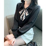 ボウタイブラウス リボンブラウス シャツ | COCOMOMO | 詳細画像7 