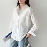 さっと着るだけ大人の余裕感。コットンオーバーシャツシャツ カラーシャツ シャツ | COCOMOMO | 詳細画像12 