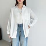 さっと着るだけ大人の余裕感。コットンオーバーシャツシャツ カラーシャツ シャツ | COCOMOMO | 詳細画像18 