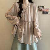 ふんわり今っぽフェミニン。シフォンペプラムチュニック ペプラム チュニック | COCOMOMO | 詳細画像10 