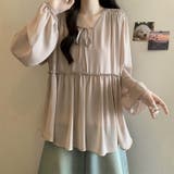 ふんわり今っぽフェミニン。シフォンペプラムチュニック ペプラム チュニック | COCOMOMO | 詳細画像11 