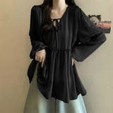 ふんわり今っぽフェミニン。シフォンペプラムチュニック ペプラム チュニック | COCOMOMO | 詳細画像14 