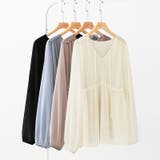 ふんわり今っぽフェミニン。シフォンペプラムチュニック ペプラム チュニック | COCOMOMO | 詳細画像22 