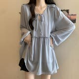 ふんわり今っぽフェミニン。シフォンペプラムチュニック ペプラム チュニック | COCOMOMO | 詳細画像4 