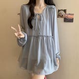 ふんわり今っぽフェミニン。シフォンペプラムチュニック ペプラム チュニック | COCOMOMO | 詳細画像5 