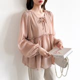 ふんわり今っぽフェミニン。シフォンペプラムチュニック ペプラム チュニック | COCOMOMO | 詳細画像16 
