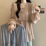 ふんわり今っぽフェミニン。シフォンペプラムチュニック ペプラム チュニック | COCOMOMO | 詳細画像8 