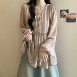 ふんわり今っぽフェミニン。シフォンペプラムチュニック ペプラム チュニック | COCOMOMO | 詳細画像9 