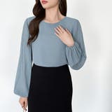 袖デザインで差がつくプリーツスリーブブラウス ボリューム袖 ブラウス | COCOMOMO | 詳細画像12 