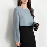 袖デザインで差がつくプリーツスリーブブラウス ボリューム袖 ブラウス | COCOMOMO | 詳細画像14 