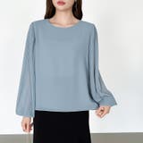 袖デザインで差がつくプリーツスリーブブラウス ボリューム袖 ブラウス | COCOMOMO | 詳細画像15 