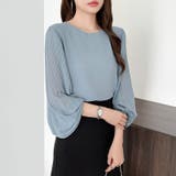 袖デザインで差がつくプリーツスリーブブラウス ボリューム袖 ブラウス | COCOMOMO | 詳細画像20 