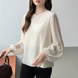 袖デザインで差がつくプリーツスリーブブラウス ボリューム袖 ブラウス | COCOMOMO | 詳細画像3 