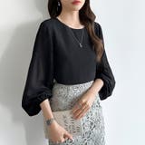 袖デザインで差がつくプリーツスリーブブラウス ボリューム袖 ブラウス | COCOMOMO | 詳細画像32 