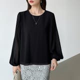 袖デザインで差がつくプリーツスリーブブラウス ボリューム袖 ブラウス | COCOMOMO | 詳細画像34 