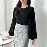 袖デザインで差がつくプリーツスリーブブラウス ボリューム袖 ブラウス | COCOMOMO | 詳細画像39 