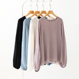 袖デザインで差がつくプリーツスリーブブラウス ボリューム袖 ブラウス | COCOMOMO | 詳細画像40 