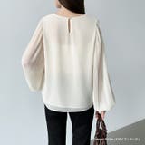 袖デザインで差がつくプリーツスリーブブラウス ボリューム袖 ブラウス | COCOMOMO | 詳細画像8 