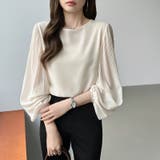 袖デザインで差がつくプリーツスリーブブラウス ボリューム袖 ブラウス | COCOMOMO | 詳細画像9 