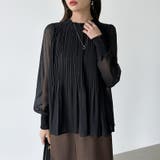 ふわっと軽やかプリーツシアーブラウス シフォンブラウス ブラウス | COCOMOMO | 詳細画像12 