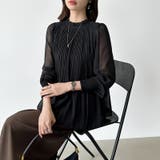 ふわっと軽やかプリーツシアーブラウス シフォンブラウス ブラウス | COCOMOMO | 詳細画像16 