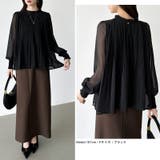 ふわっと軽やかプリーツシアーブラウス シフォンブラウス ブラウス | COCOMOMO | 詳細画像17 