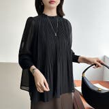 ふわっと軽やかプリーツシアーブラウス シフォンブラウス ブラウス | COCOMOMO | 詳細画像19 