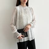 ふわっと軽やかプリーツシアーブラウス シフォンブラウス ブラウス | COCOMOMO | 詳細画像32 