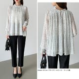 ふわっと軽やかプリーツシアーブラウス シフォンブラウス ブラウス | COCOMOMO | 詳細画像34 