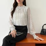 ふわっと軽やかプリーツシアーブラウス シフォンブラウス ブラウス | COCOMOMO | 詳細画像35 