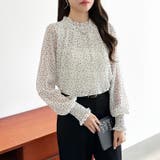 ふわっと軽やかプリーツシアーブラウス シフォンブラウス ブラウス | COCOMOMO | 詳細画像36 