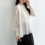 ふわっと軽やかプリーツシアーブラウス シフォンブラウス ブラウス | COCOMOMO | 詳細画像4 