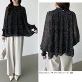 ふわっと軽やかプリーツシアーブラウス シフォンブラウス ブラウス | COCOMOMO | 詳細画像44 