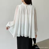 ふわっと軽やかプリーツシアーブラウス シフォンブラウス ブラウス | COCOMOMO | 詳細画像7 