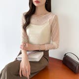 【大人が着たいハート柄】 ハート柄シアートップス クルーネック | COCOMOMO | 詳細画像9 