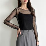 【大人が着たいハート柄】 ハート柄シアートップス クルーネック | COCOMOMO | 詳細画像13 