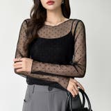 【大人が着たいハート柄】 ハート柄シアートップス クルーネック | COCOMOMO | 詳細画像14 