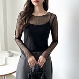 【大人が着たいハート柄】 ハート柄シアートップス クルーネック | COCOMOMO | 詳細画像17 