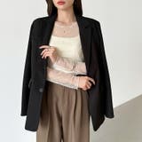 【大人が着たいハート柄】 ハート柄シアートップス クルーネック | COCOMOMO | 詳細画像5 