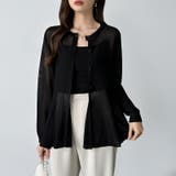 透け感でつくる、シアーペプラム シアーカーディガン ペプラムトップス | COCOMOMO | 詳細画像13