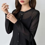 透け感でつくる、シアーペプラム シアーカーディガン ペプラムトップス | COCOMOMO | 詳細画像14