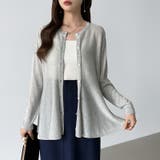 透け感でつくる、シアーペプラム シアーカーディガン ペプラムトップス | COCOMOMO | 詳細画像21