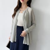 透け感でつくる、シアーペプラム シアーカーディガン ペプラムトップス | COCOMOMO | 詳細画像22