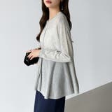 透け感でつくる、シアーペプラム シアーカーディガン ペプラムトップス | COCOMOMO | 詳細画像23